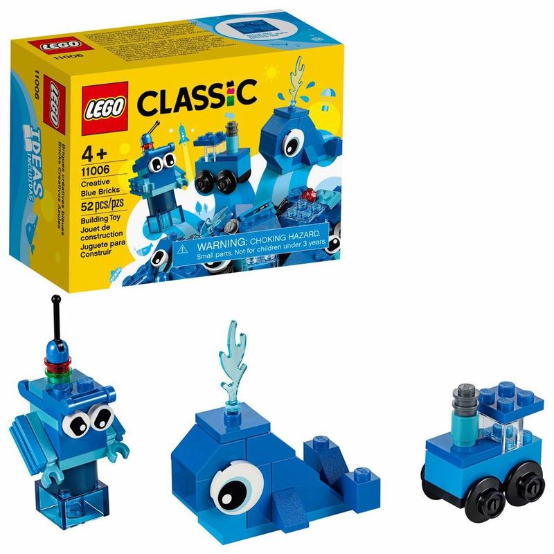 Lego Classic Peças Criativas Azuis 52 Peças 11006 - Brinquedos de